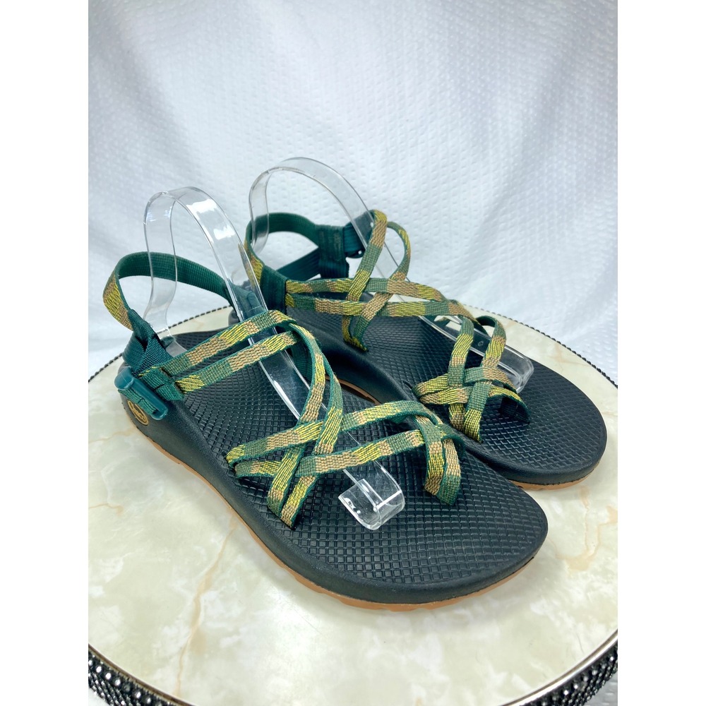 Chaco ZX2 Sandals Womens Size 11 Green Black Outdoor Hiking Beachwear Shoes